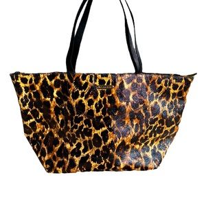 NWOT Victoria’s Secret Large Animal Purse Tote Bag Cheetah Leopard VS Brand New